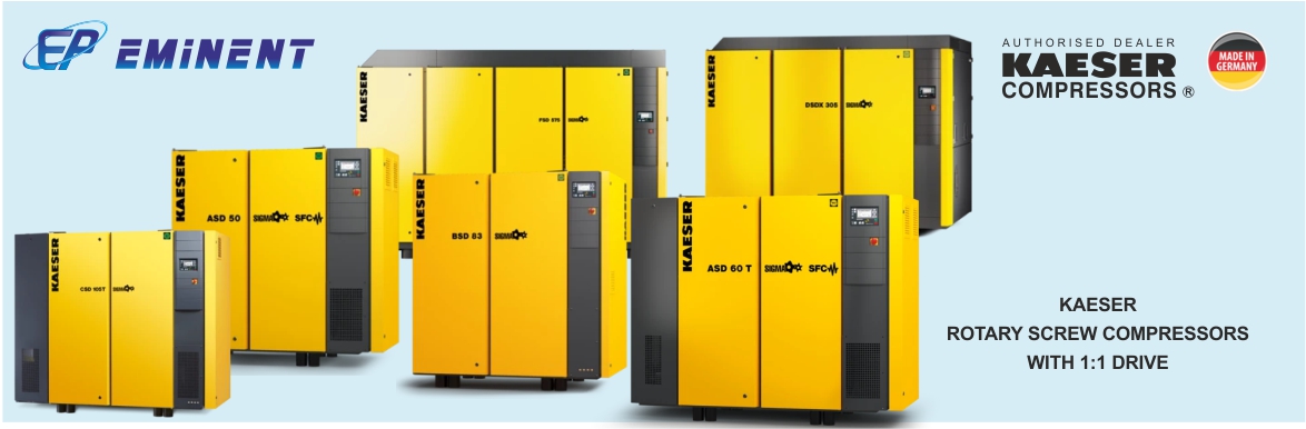 KAESER ROTARY SCREW COMPRESSORS WITH 1:1 DRIVE 