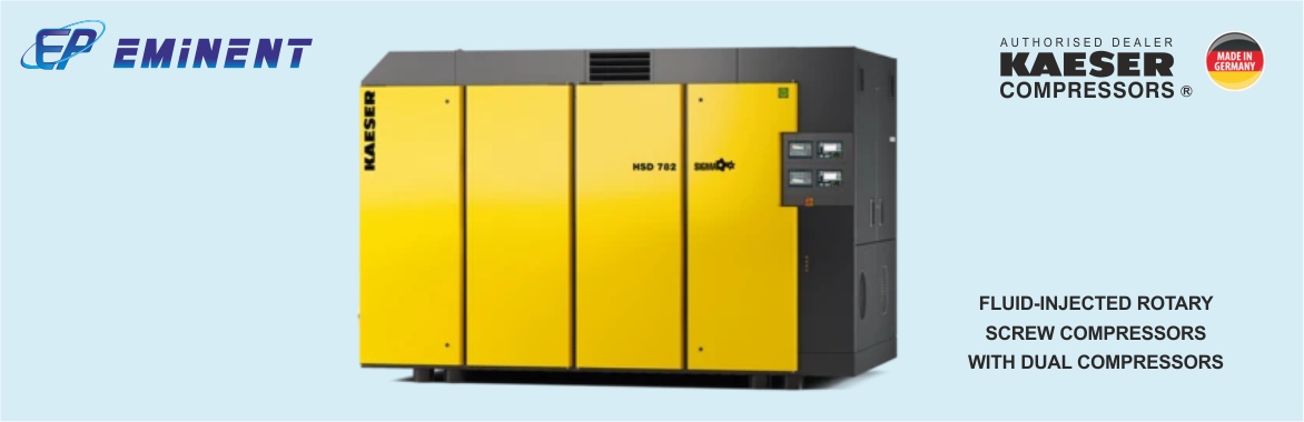 ROTARY SCREW COMPRESSORS WITH DUAL COMPRESSORS